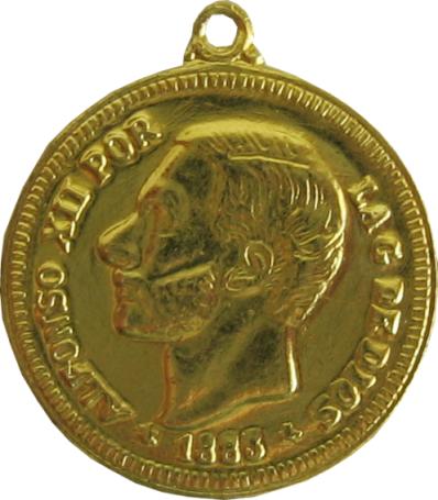 Colgante monedas